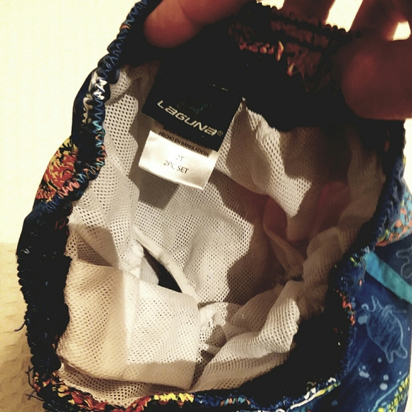 Laguna Boys Turtle Print Swim Trunks - Picture 4 of 7